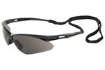 ERB 15326 Octane Black, Gray Lens wraparound safety glasses, 12/Case