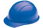 ERB 19366 Americana Hard Hat w/ Mega Ratchet 4-Point nylon suspension, Blue, Case of 12