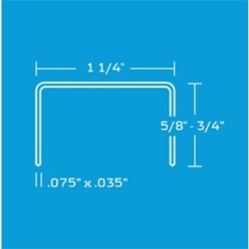 C34 CARTON SEALING STAPLES, 1-1/4