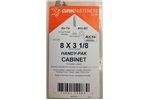 8 X 3-1/8" CABINET GRK SCREWS, 12083, (8 IN STOCK)