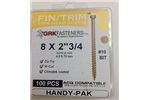8 X 2-3/4" FINISHING TRIM HEAD GRK SCREWS, 17732 (20 IN STOCK)
