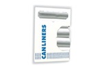 Heritage HDPE 7 gal - 10 gal, 6 Microns (.24 Mil) Natural Can Liners Coreless Rolls, Star Seal, 24" W x 24" L, Small, 100/Carton