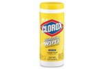 CLOROX BLEACH-FREE DISINFECTANT CLEANING WIPES, 35 CT., WHITE, PERFORATED, LEMON FRESH, 12/CASE
