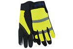 ERB M200 Mechanic Style Glove, Hi Viz Lime, 1 Pair
