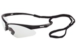 ERB 15324 Octane Black, Clear Lens wraparound safety glasses, 12/Case