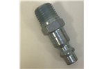 1/4" MPT, 1/4" Industrial Interchange Body Plug, Galvanized Finish, PIS1414-M