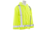 S373 Rain Jacket w/ Hood, Hi Viz Lime, ANSI Class 3