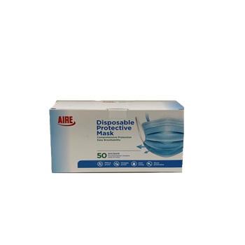 3 PLY DISPOSABLE MASK, FDA & CE APPROVED, 50/BOX 