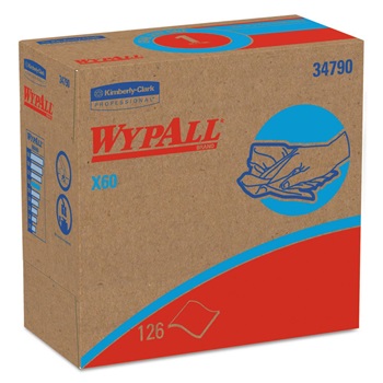 Kimberly-Clark Wypall-Teri X60 White Pop-Up Wipes